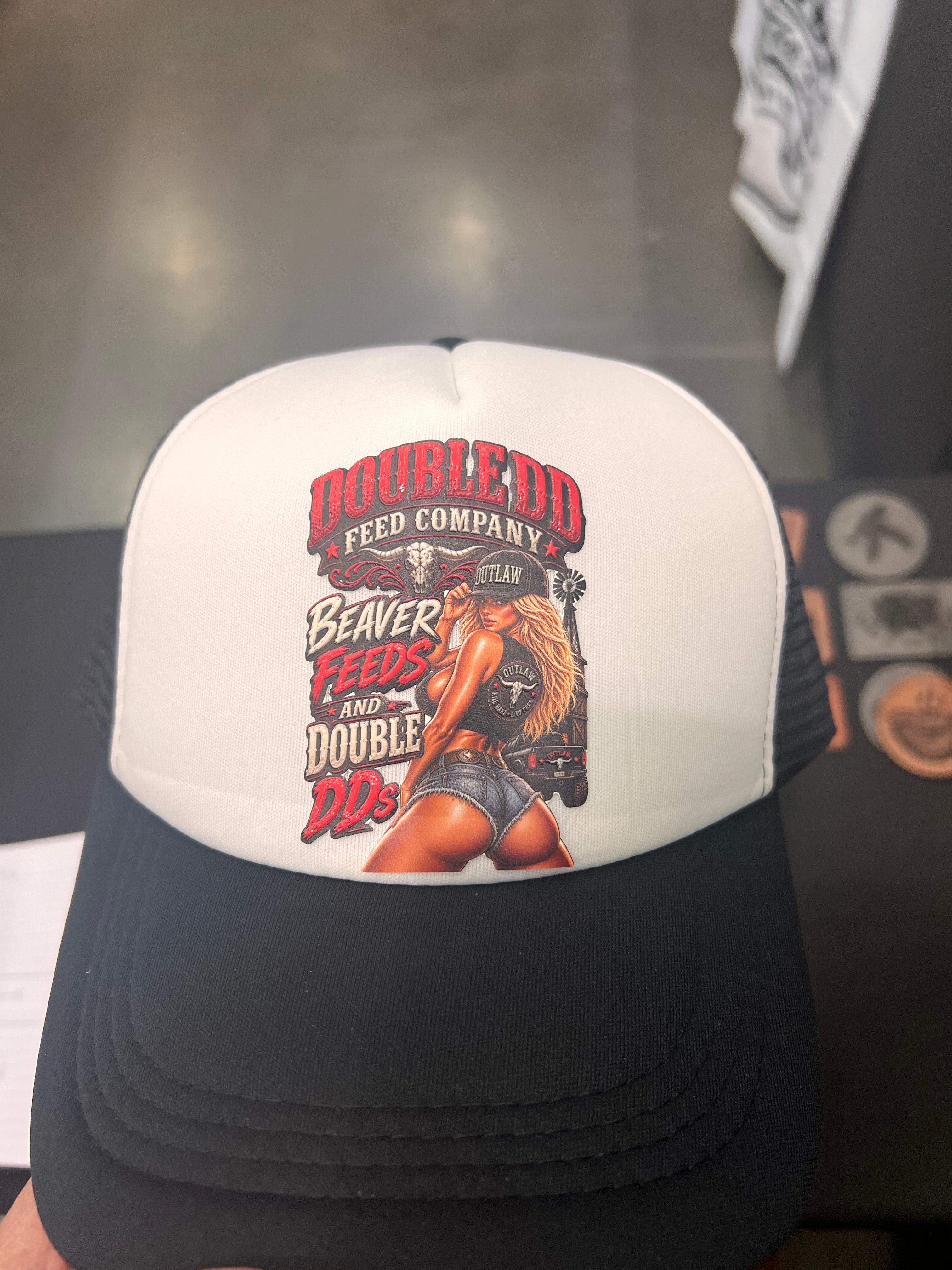 Double D’s hat. Beaver